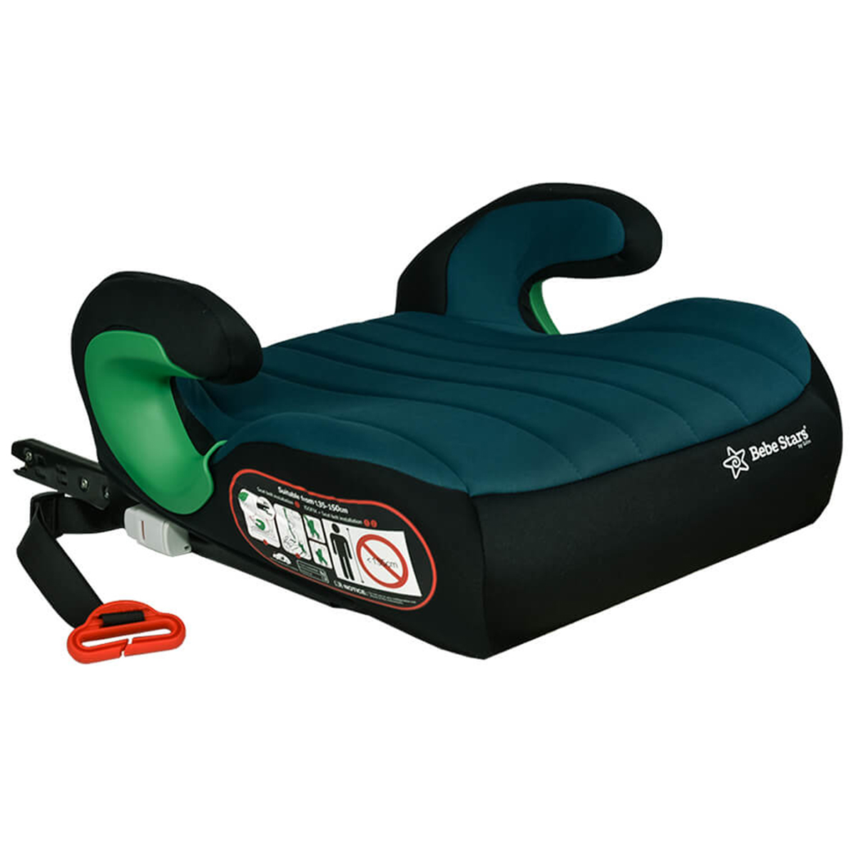 Κάθισμα Αυτοκινήτου Booster (135 έως 150εκ. Ύψος) Bebe Stars Petrol i-Size 953-184