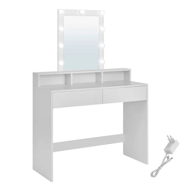 Μπουντουάρ Με Καθρέφτη & Φως (100x40x145) Vasagle RDT164W01