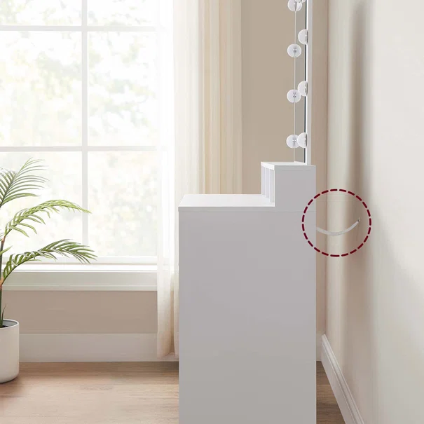 Μπουντουάρ Με Καθρέφτη & Φως (100x40x145) Vasagle RDT164W01