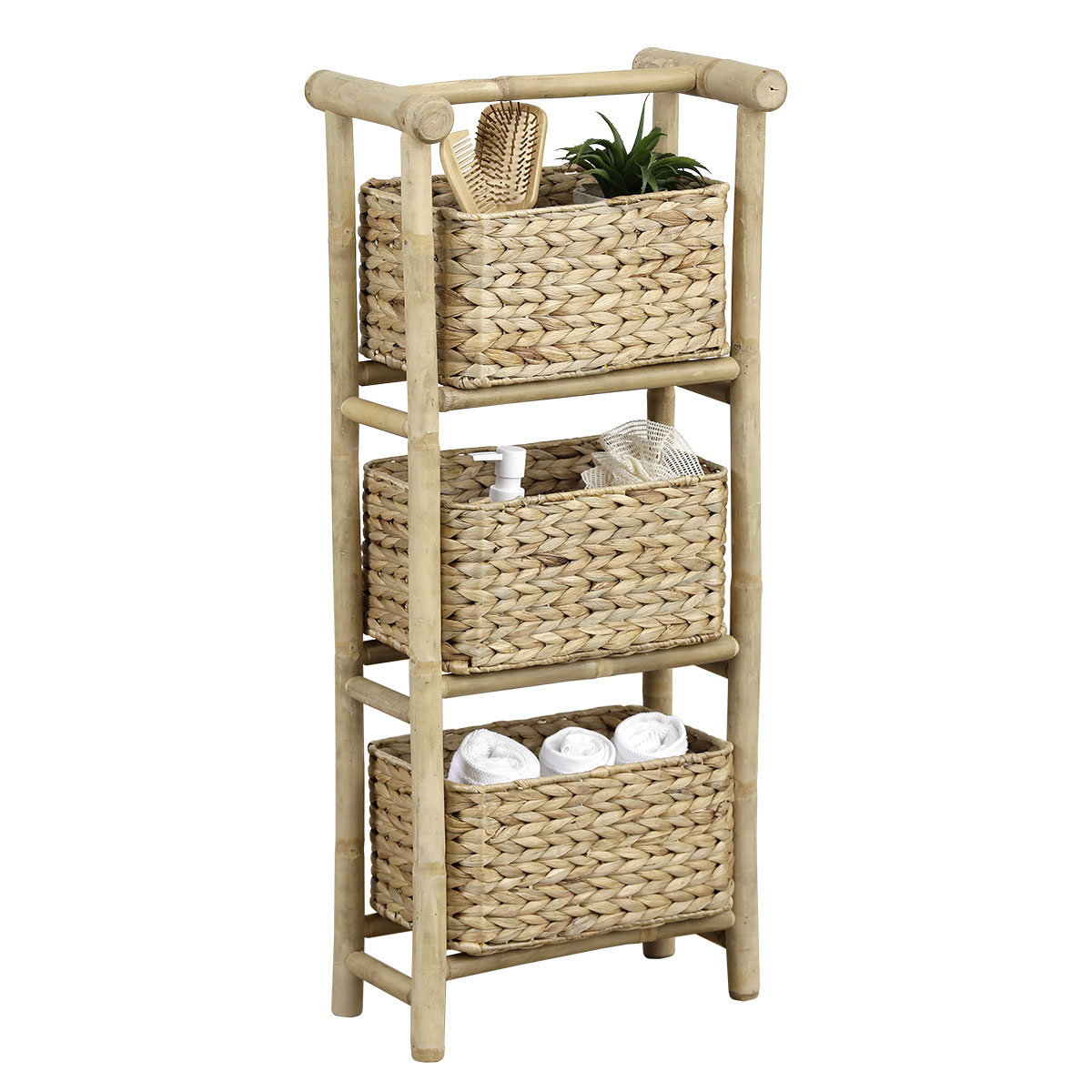 Ραφιέρα Δαπέδου 3 Θέσεων (39x23x91) T-D Bamboo 98202195