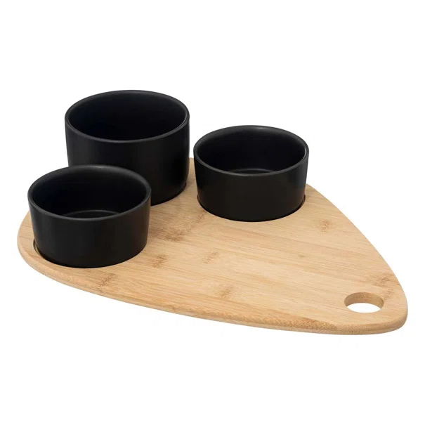 Ορντεβιέρα Σερβιρίσματος 3 Θέσεων (35x24) S-D Bamboo Noir 196388B