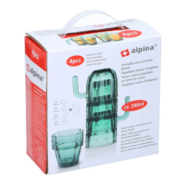 Ποτήρια Νερού 240ml (Σετ 4τμχ) Alpina 871125223999