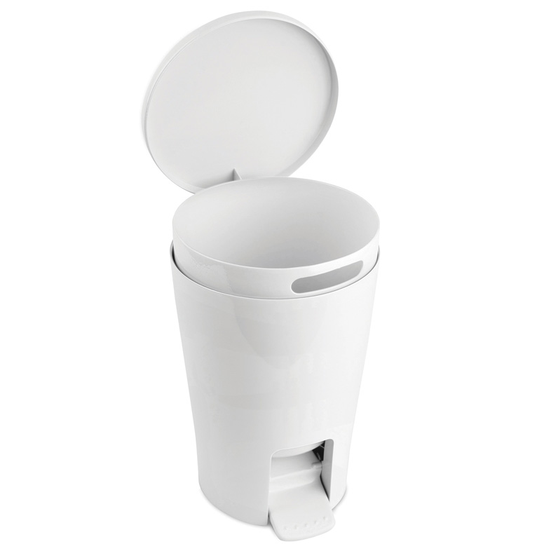 Κάδος Απορριμμάτων Μπάνιου (Φ19x27) Tatay 5lt 06706.001 Diabolo White