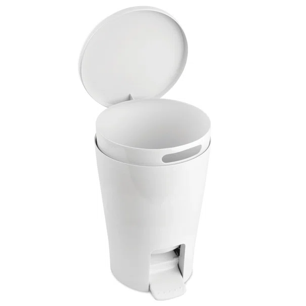 Κάδος Απορριμμάτων Μπάνιου (Φ19x27) Tatay 5lt 06706.001 Diabolo White