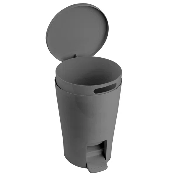 Κάδος Απορριμμάτων Μπάνιου (Φ19x27) Tatay 5lt 06706.007 Diabolo Anthracite