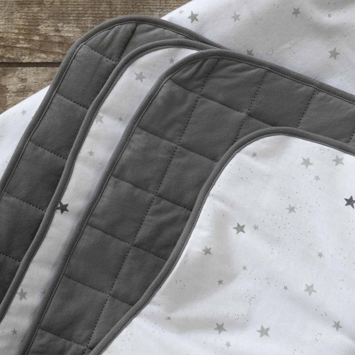 Κουβερλί Μακό Κούνιας (100X140) 2 Όψεων Nima Baby Nene Grey Βρεφικά Προίκα Μωρού Spitishop