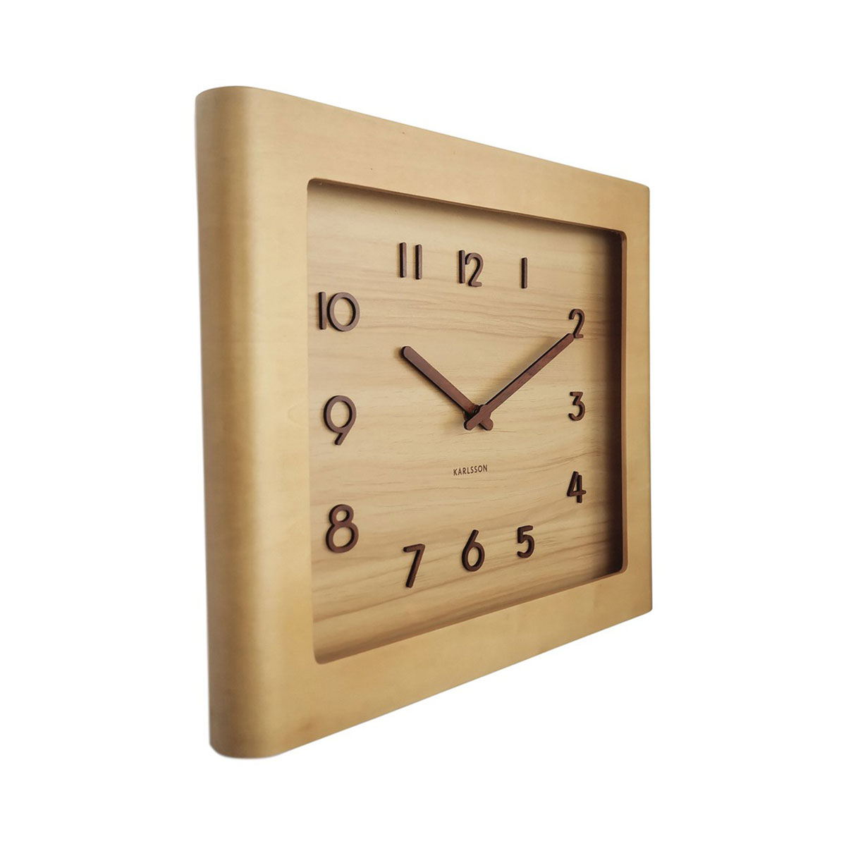 Ρολόι Τοίχου (33x33) Karlsson Sole Light Wood