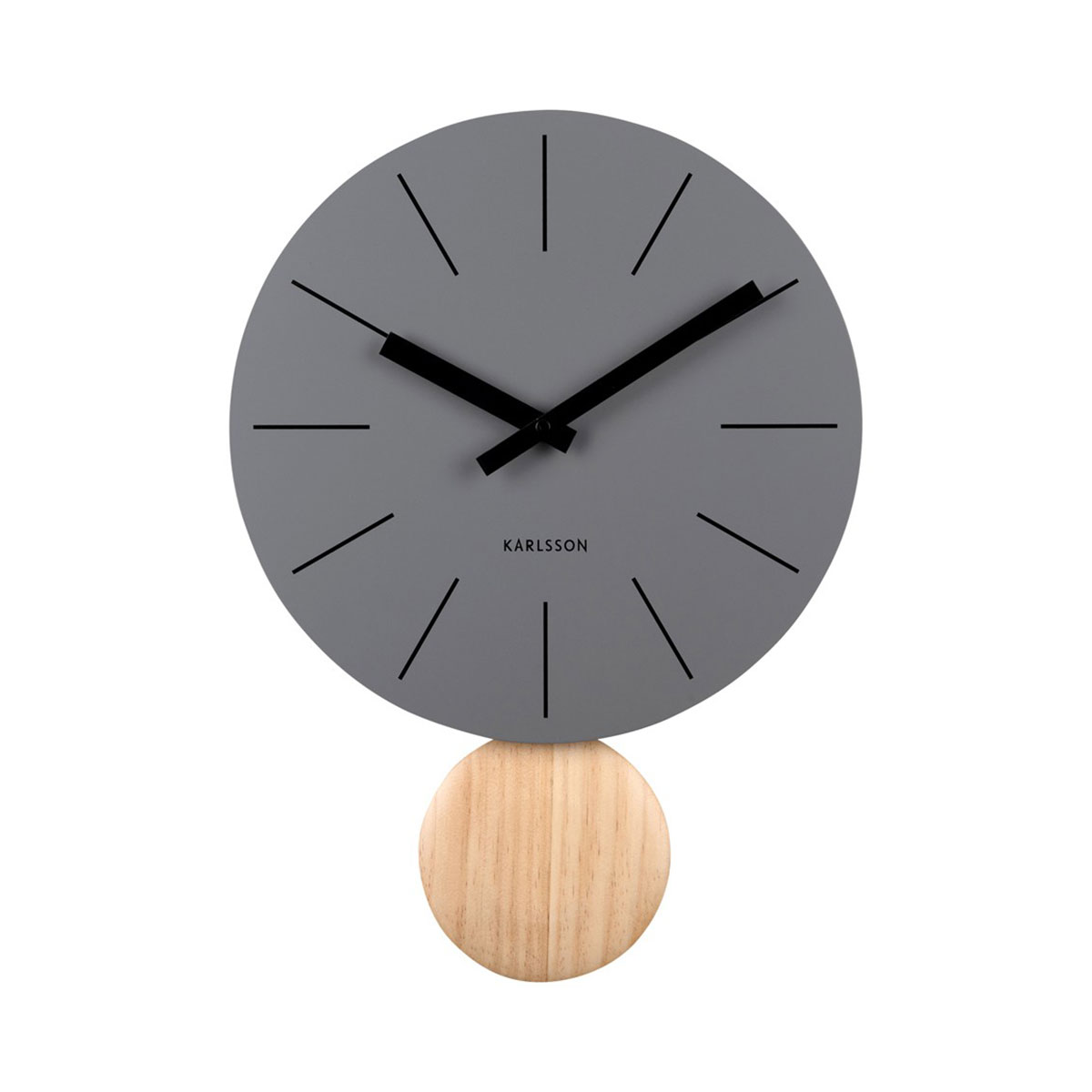 Ρολόι Τοίχου (Φ30) Karlsson Arlo Dark Grey