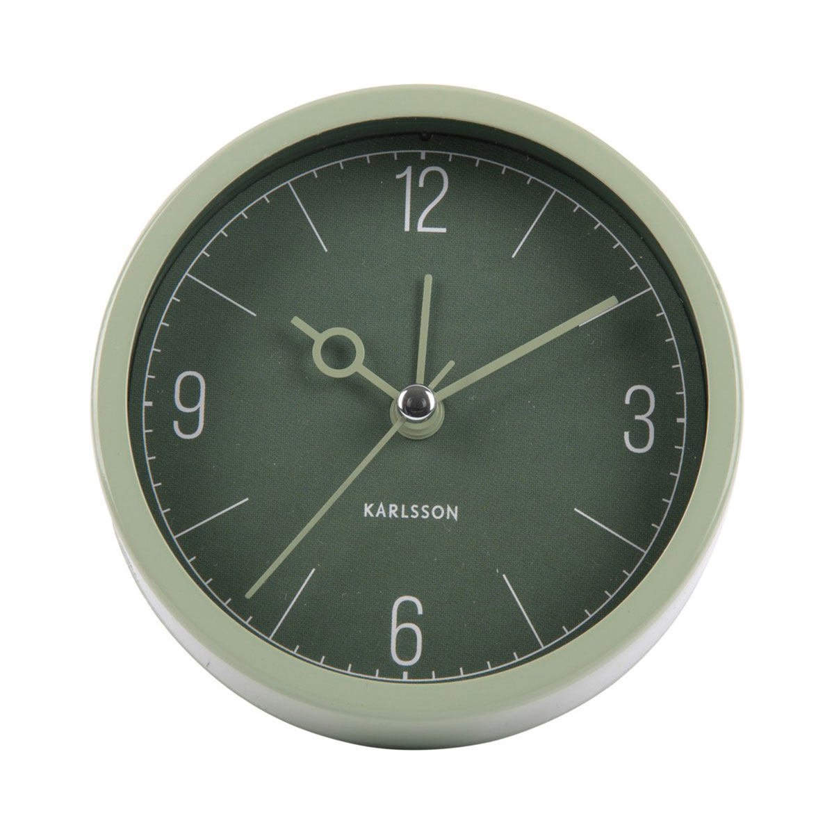 Ρολόι Επιτραπέζιο (Φ9.2) - Ξυπνητήρι Karlsson Monocle Jungle Green