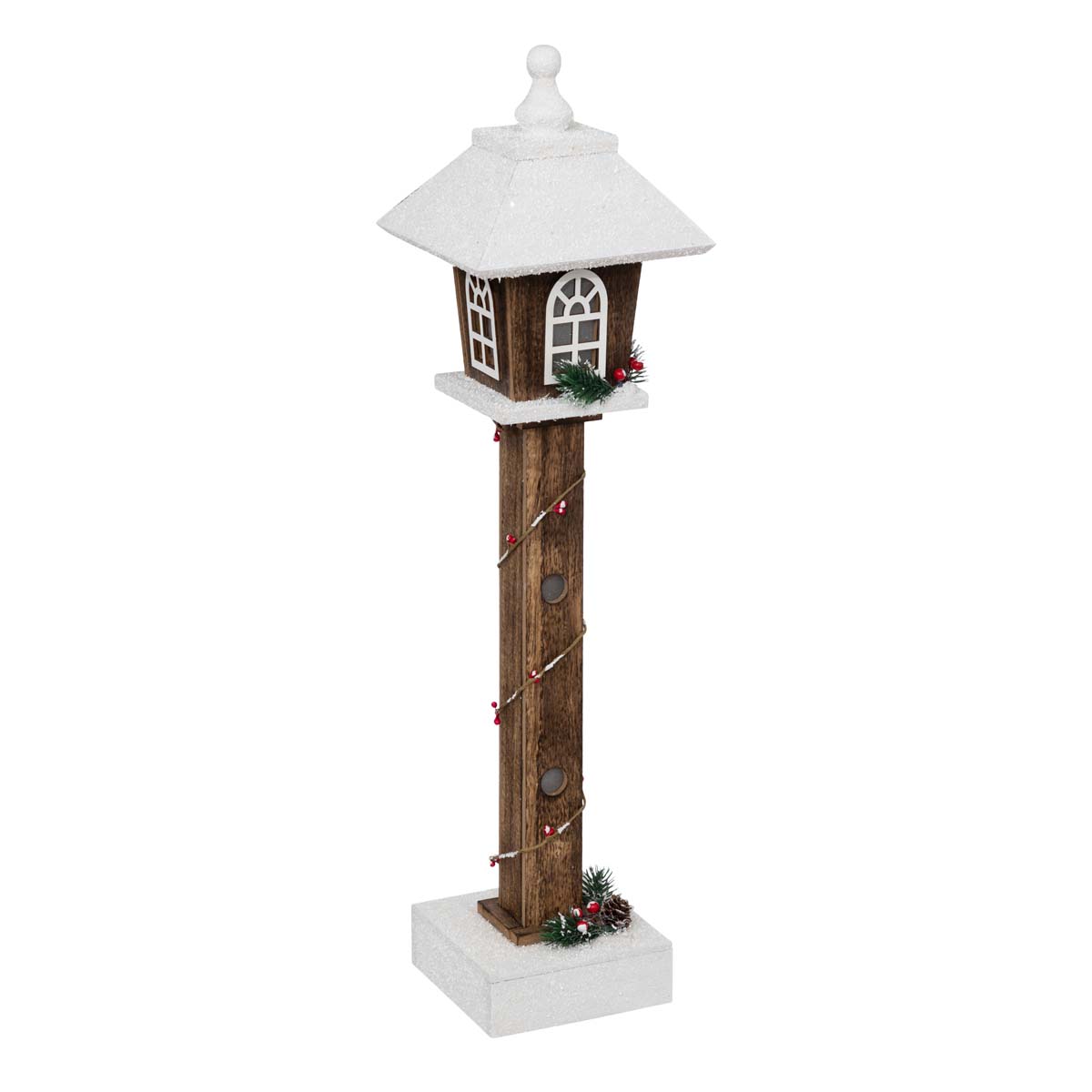 Χριστουγεννιάτικο Φανάρι με Led (16X16X60) A-S Lantern 191360 Χριστουγεννιάτικα Διακοσμητικά Φως Spitishop