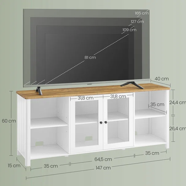 Έπιπλο Τηλεόρασης (147x40x60) Vasagle LTV320T14