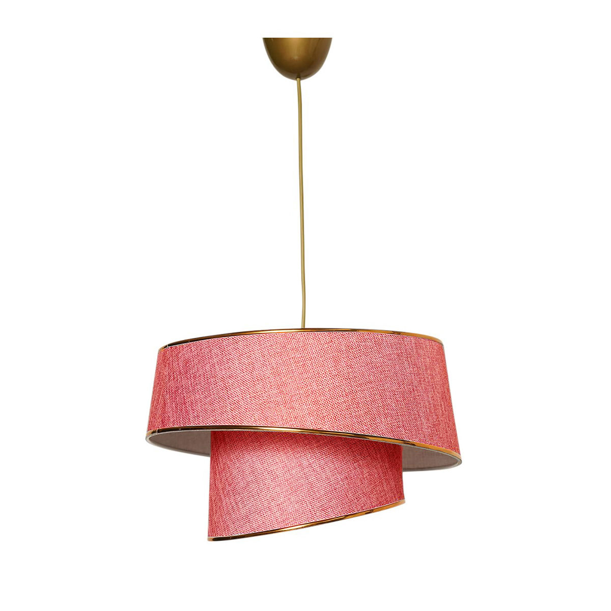 Φωτιστικό Οροφής Μονόφωτο A-G Barette 390Flh1628 Gold Φωτιστικά Κρεμαστά Spitishop