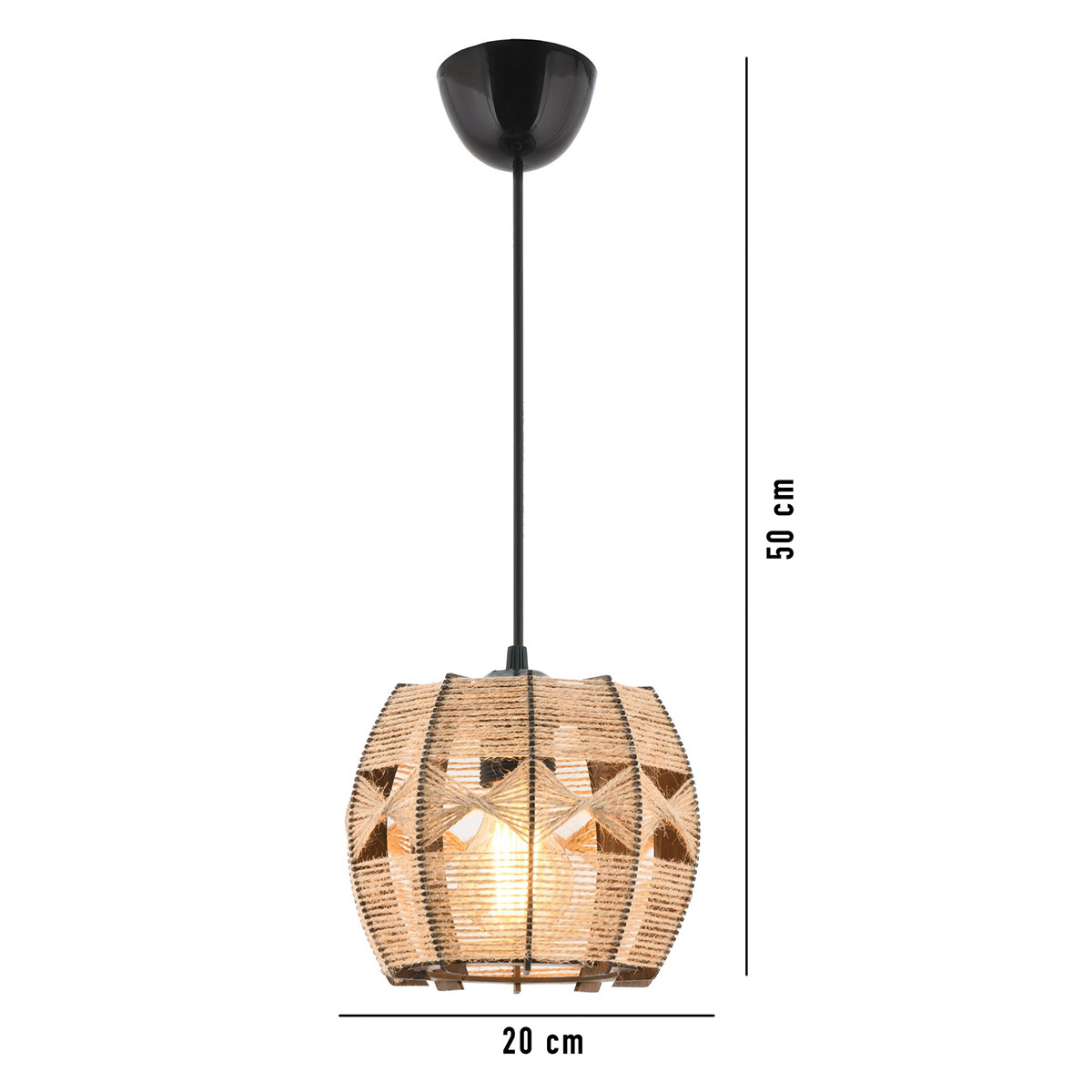Φωτιστικό Οροφής Μονόφωτο A-G Barril 390Flh1829 Camel Φωτιστικά Κρεμαστά Spitishop