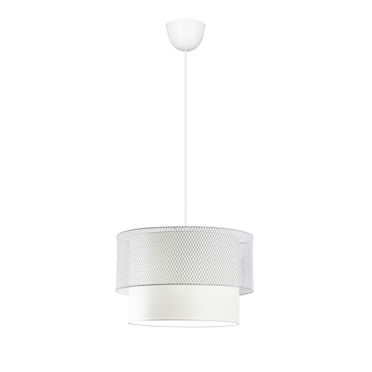 Φωτιστικό Οροφής Μονόφωτο A-G Cake 390Flh1814 White Φωτιστικά Κρεμαστά Spitishop