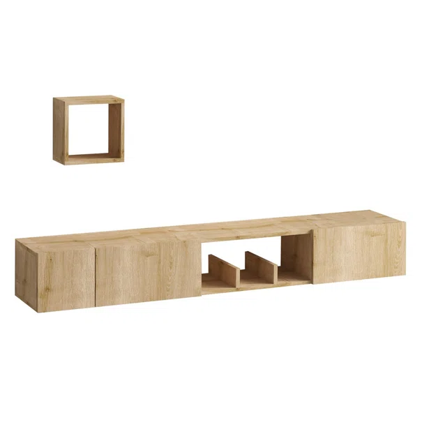 Σύνθετο Σαλονιού Επιτοίχιο (180x32x25) A-G Avior 393MRD1239 Oak