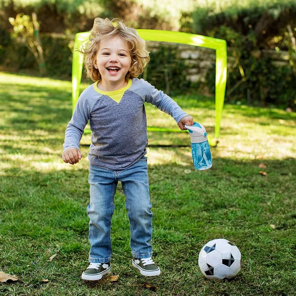 Παγούρι 355ml Με Καλαμάκι Munchkin Flip & Go Blue