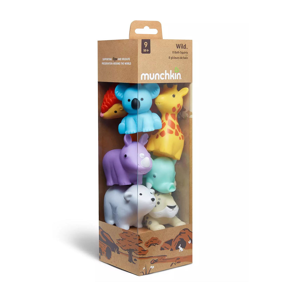 Παιχνίδια Μπάνιου (Σετ 8Τμχ) Munchkin Wildlove Squirts Βρεφικά για Μωρά 6 - 12 Μηνών Spitishop