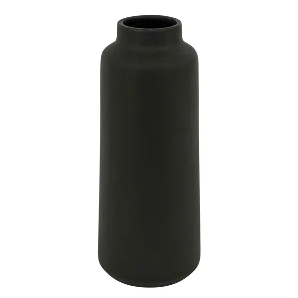 Διακοσμητικό Βάζο (Φ12x30) A-S Rily Black 204291A