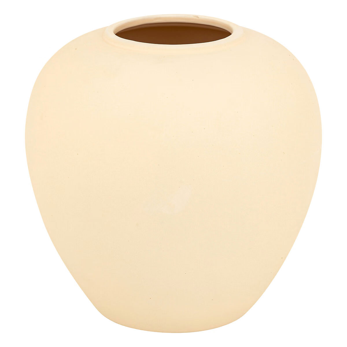 Διακοσμητικό Βάζο (Φ22X22) A-S Rily Beige 204293B Διακόσμηση Διακοσμητικά Βάζα & Μπουκάλια Κεραμικά Spitishop