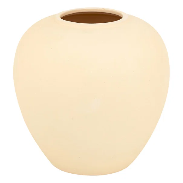 Διακοσμητικό Βάζο (Φ22x22) A-S Rily Beige 204293B
