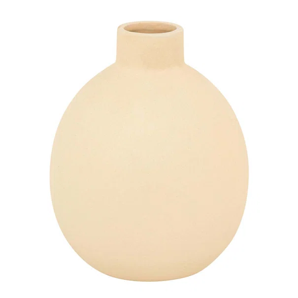 Διακοσμητικό Βάζο (Φ14.5x18) A-S Rily Beige 204294B