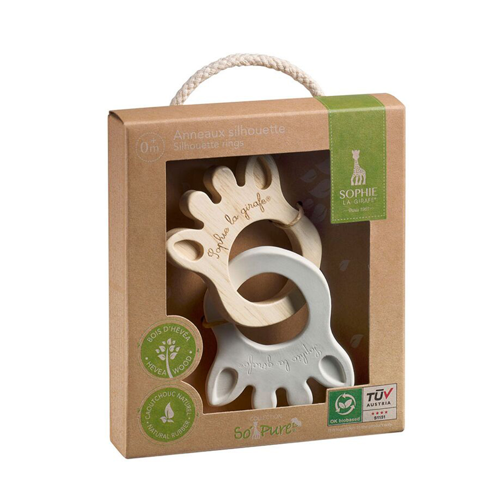 Μασητικό Sophie The Giraffe Silhouette Rings S220200 Βρεφικά Μασητικά για Μωρά - Οδοντοφυία Spitishop
