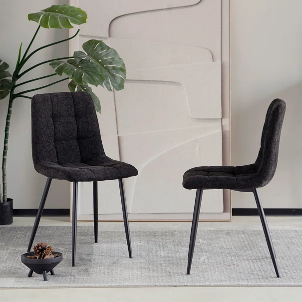 Καρέκλα Τραπεζαρίας (55x45x88) Spitishop Stol Black