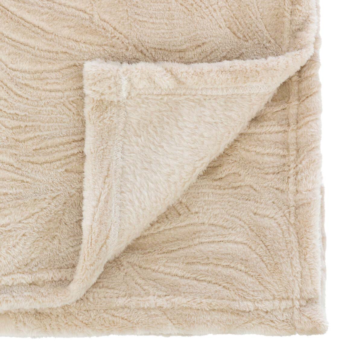 Κουβέρτα Καναπέ Fleece (125X150) A-S Ryo Lin 204418C Λευκά Είδη Σαλονιού Κουβέρτες Spitishop