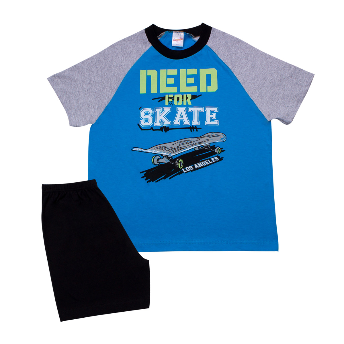 Πιτζάμα Παιδική Καλοκαιρινή Minervakia Skate 61837-171 Μπλε