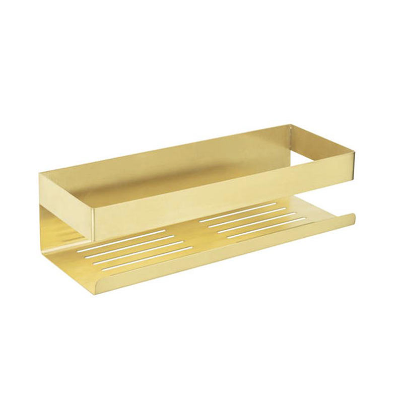 Ραφιέρα Μπάνιου (30X10 5X8) Wenko Genova Gold Matt 25670100 Οργάνωση & Αποθήκευση Ραφιέρες Εταζέρες Spitishop