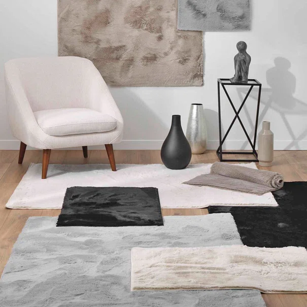 Πατάκι Γούνινο (60x90) L-C Feline Taupe 1741536