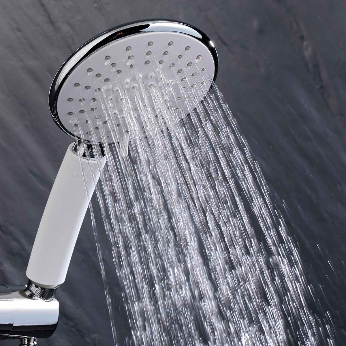 Τηλέφωνο Μπάνιου με 5 Ροές L-C Hydro Chrome 1802057 Μπάνιο Αξεσουάρ Τηλέφωνα & Σπιράλ Spitishop