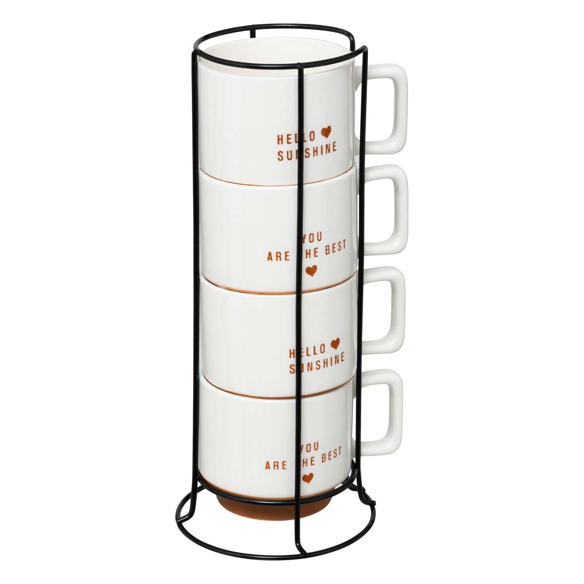 Κούπες 300Ml με Σταντ (Σετ 4Τμχ) S-D Hello 196579 Είδη Σερβιρίσματος & Φλυτζάνια Καφέ Τσαγιού Spitishop
