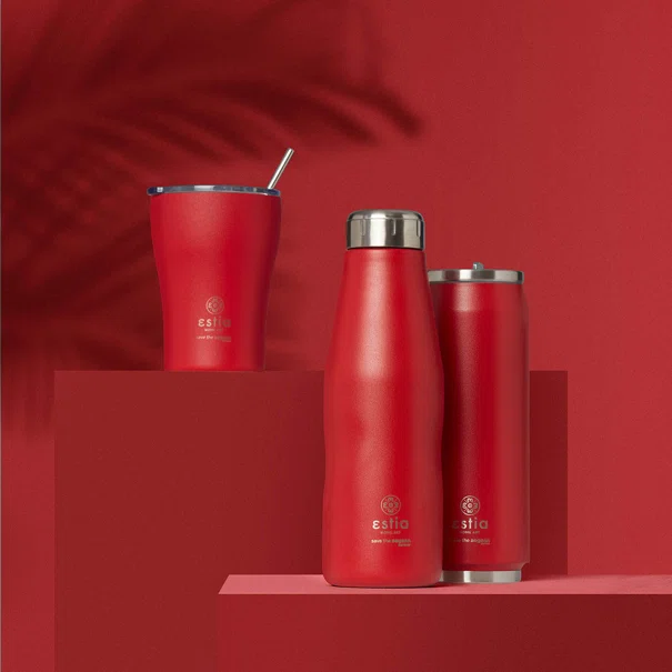 Ποτήρι Θερμός 500ml Estia Save The Aegean Scarlet Red 01-9854