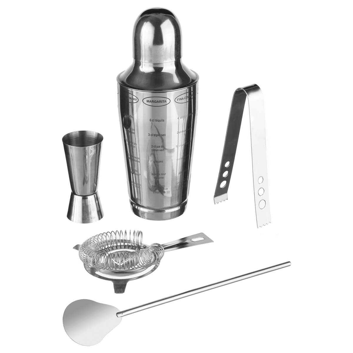 Σετ Κοκτέιλ 5τμχ S-D Stainless 134522