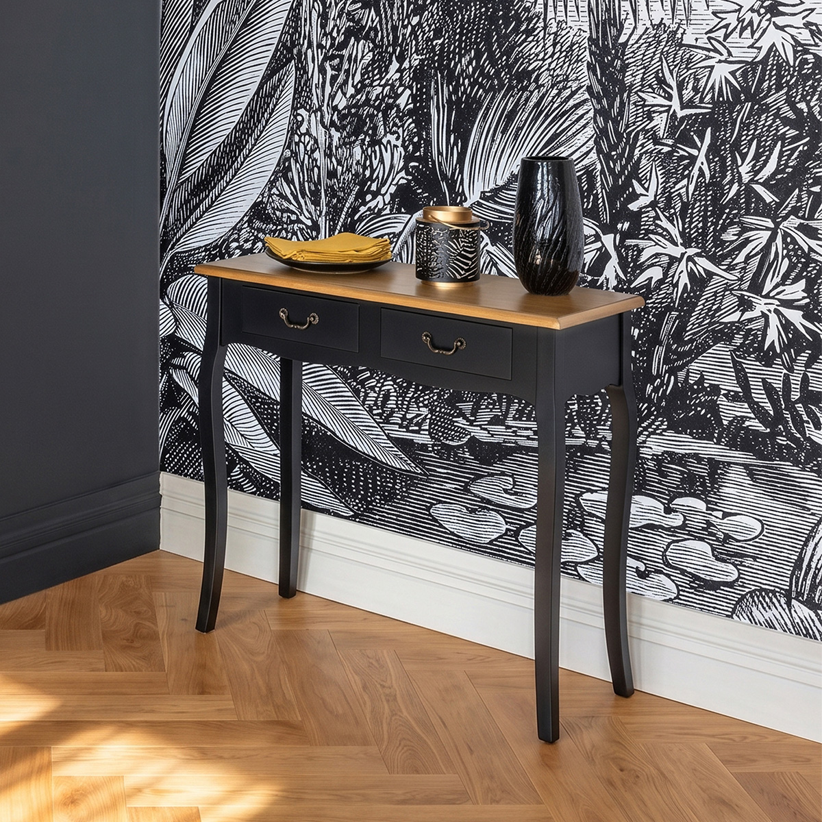 Κονσόλα Εισόδου (87x34x78) A-S Chrysa Black 114515B
