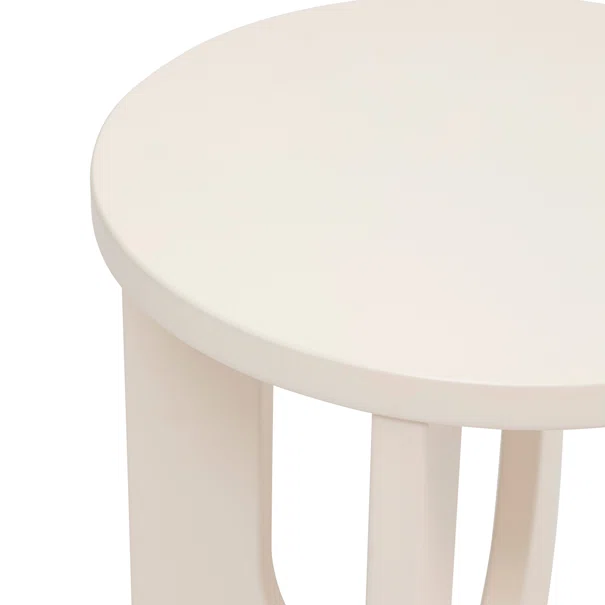 Βοηθητικό Τραπεζάκι (Φ40x50.5) A-S Bloom Ivory 206046A