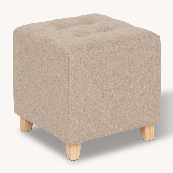 Σκαμπό (35x35x35) A-S Leandre Beige 121360T