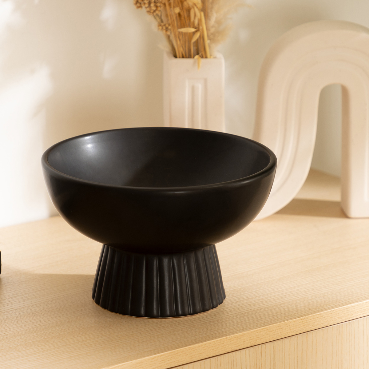 Διακοσμητικό Μπολ (Φ22x14) A-S Chaya Black 195022