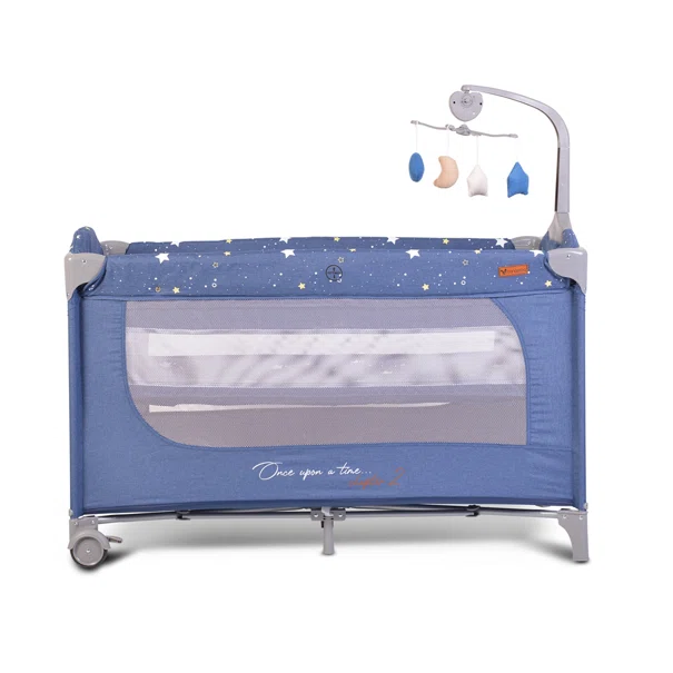 Παρκοκρέβατο 2 Θέσεων (0+ Μηνών/Έως 15kg) Cangaroo Once Upon A Time 2 Jeans