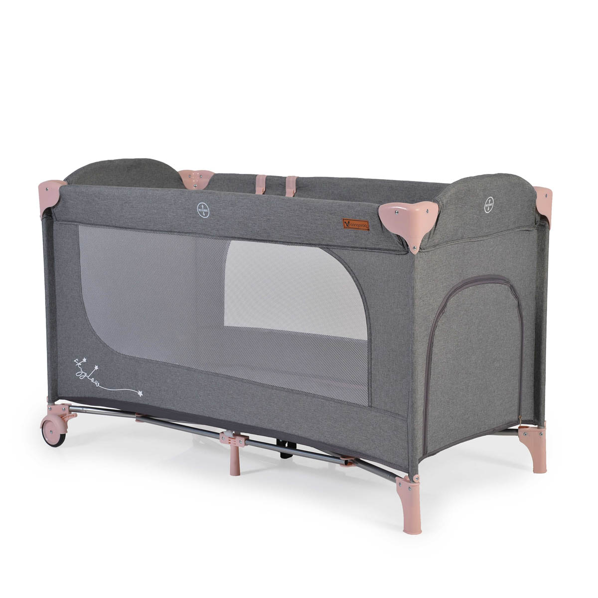 Παρκοκρέβατο (0+ Μηνών/Έως 14kg) Cangaroo Skyglow 1 Pink