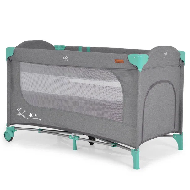 Παρκοκρέβατο 2 Θέσεων (0+ Μηνών/Έως 14kg) Cangaroo Skyglow 2 Mint