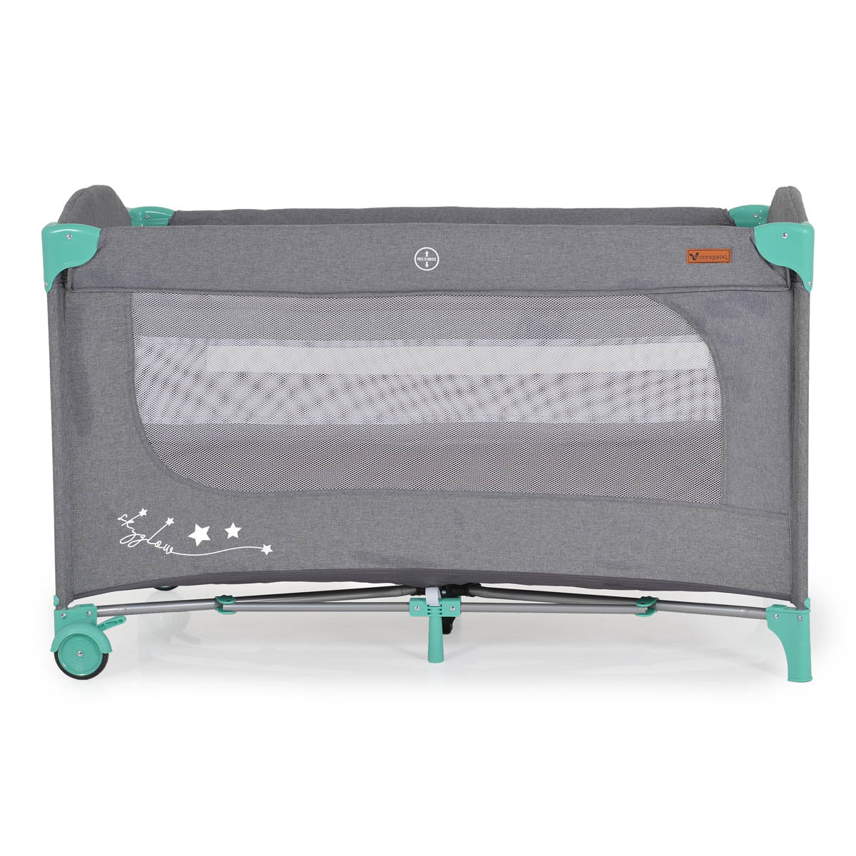 Παρκοκρέβατο 2 Θέσεων (0+ Μηνών/Έως 14kg) Cangaroo Skyglow 2 Mint