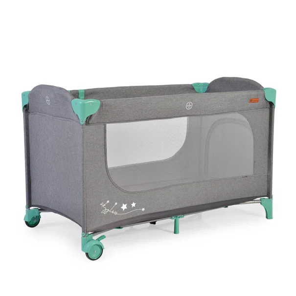 Παρκοκρέβατο 2 Θέσεων (0+ Μηνών/Έως 14kg) Cangaroo Skyglow 2 Mint
