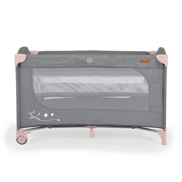 Παρκοκρέβατο 2 Θέσεων (0+ Μηνών/Έως 14kg) Cangaroo Skyglow 2 Pink