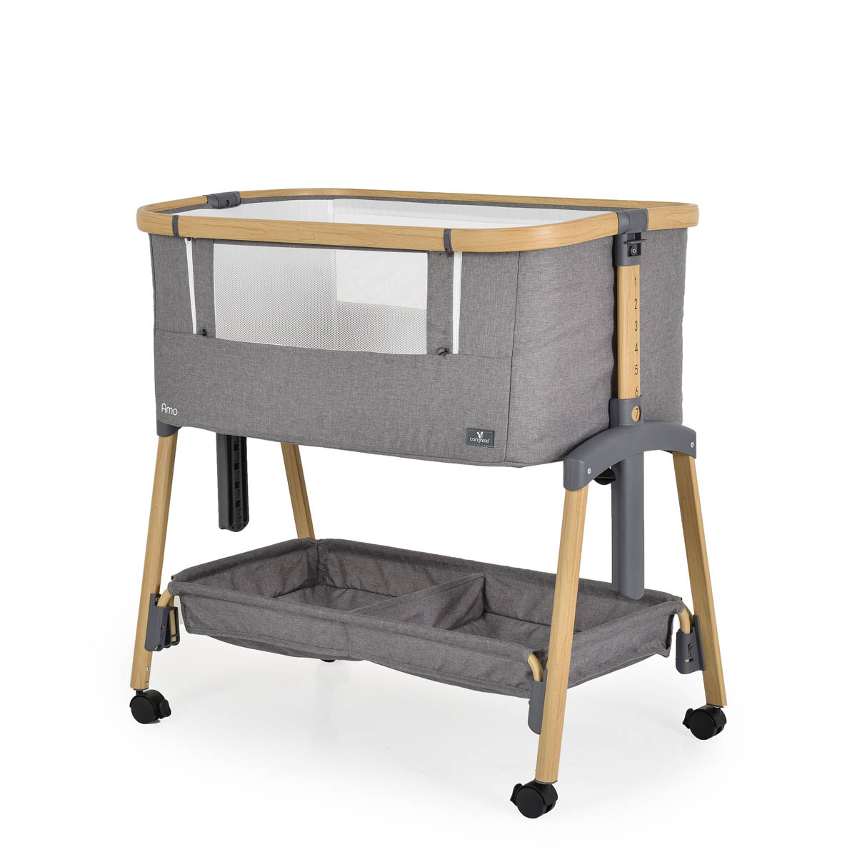Λίκνο (0+ Μηνών/Έως 9kg) Cangaroo Amo Light Grey