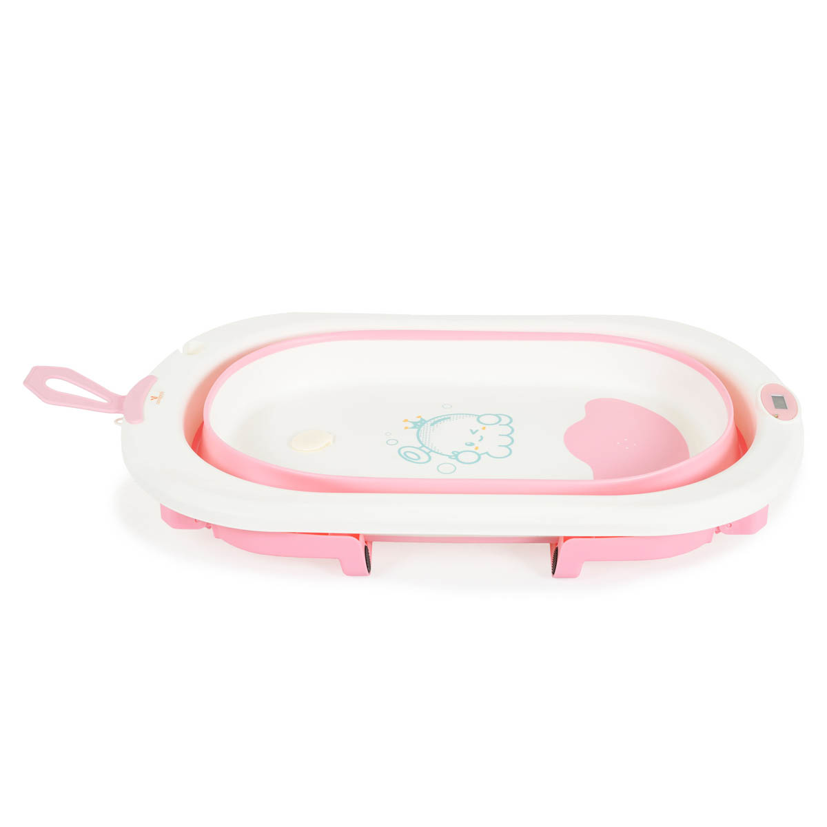 Πτυσσόμενο Μπανάκι Μωρού Cangaroo Terra Pink Βρεφικά Φροντίδα & Περιποίηση Μπανάκια Spitishop