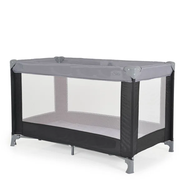 Παρκοκρέβατο (0+ Μηνών/Έως 14kg) Moni Solo Grey