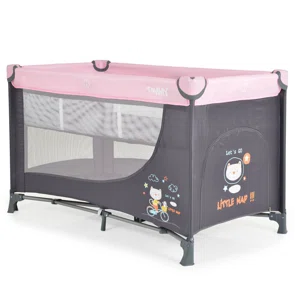 Παρκοκρέβατο 2 Θέσεων (0+ Μηνών/Έως 14kg) Moni Tommy Pink