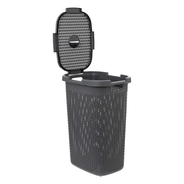 Καλάθι Απλύτων 60Lit (35.2x45x65.8) F-V Rattan Concrete 202408J